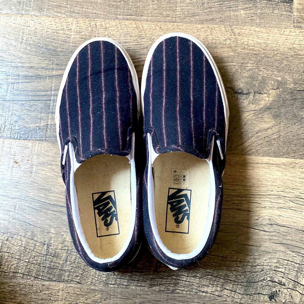 Vans Slip-On J. Crew Special Edition Pinstripe Shoes